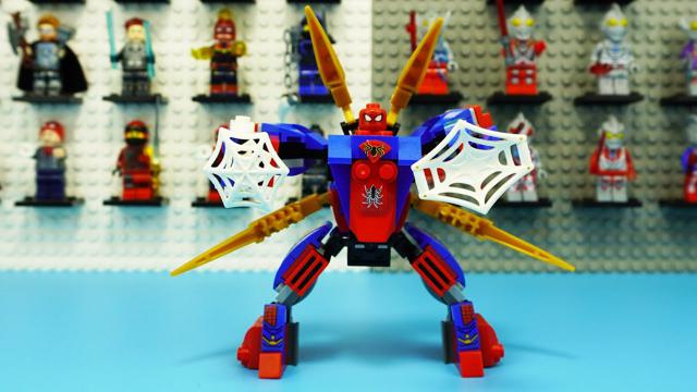 樂高蜘蛛俠的機甲磚集玩具拆箱及建設|非官方的樂高積木