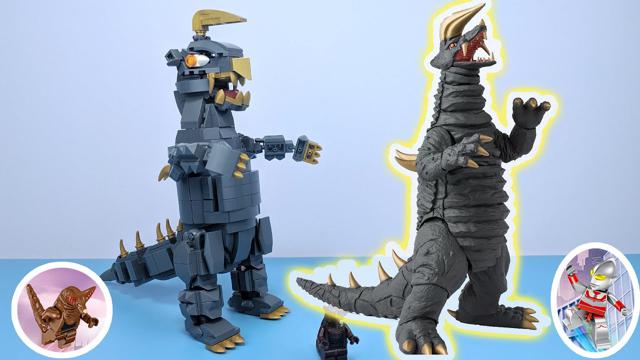 LEGO奧特曼怪獸黑王磚套玩具拆箱和建立非官方的樂高積木