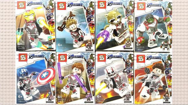 復仇者：殘局量子領域西服復仇者minifigures磚套