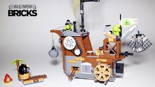 樂高憤怒的小鳥電影75825小豬海盜船速度建造