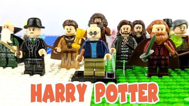 樂高哈利波特minifigures磚套顯示（敲除）