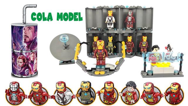 可樂版樂高復仇者殘局裝甲磚台鐵人館|非官方的樂高積木