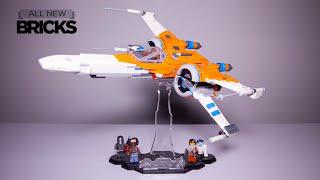 樂高星球大戰75273坡·達默隆的x翼戰鬥機以邪惡的磚塊展示架加速建造