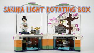 櫻花(さくら)系列：櫻花旋轉盒，帶led輕磚套裝。