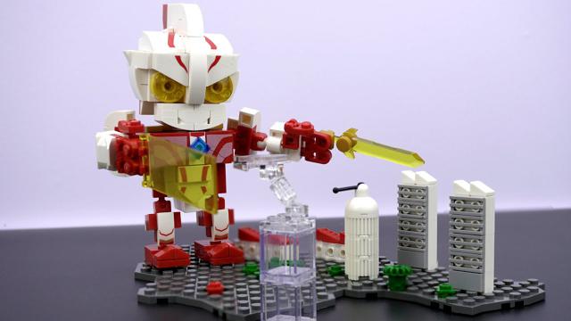 樂高夢比優斯·奧特曼ウルトラマンメビウスbrickheadz構建和展示非官方的樂高