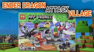 《樂高我的世界》：終極巨龍攻城略地解箱造定格|非官方樂高