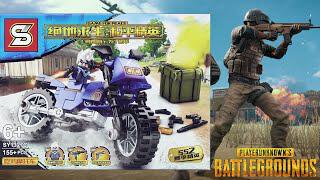 樂高絕地求生車輛3/4：絕地求生摩托積木開箱速造|非官方樂高sy1327c