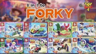 樂高玩具故事4:8合1到分叉積木套裝和速成|非官方樂高積木