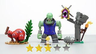 樂高植物大戰殭屍2：漢青銅巨型布里奇佈景拆箱與速成|非官方樂高