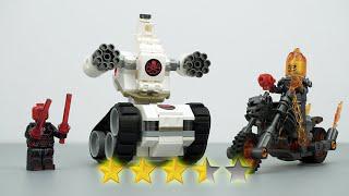 樂高幽靈騎士VS九頭蛇積木拆箱建造|非官方樂高