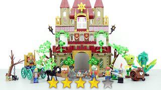 樂高植物大戰殭屍：城堡花園戰磚佈景拆箱建造|非官方樂高