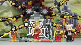 ZG西遊：孫悟空VS蜘蛛怪獸定格解盒|非官方樂高