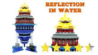 樂高中式：倒影於水中的角樓磚套裝與搭建|非官方樂高