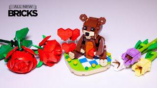 樂高情人節快樂，有玫瑰花、鬱金香和熊快身材