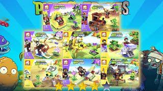 樂高植物vs殭屍：8盒PvZ磚集拆箱和建造|非官方樂高