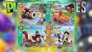 樂高植物vs殭屍：4盒PvZ機甲戰車磚套裝開箱建造|非官方樂高