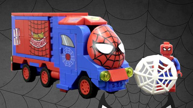 樂高蜘蛛俠貨櫃車磚集的構建和展示|中國LEGO