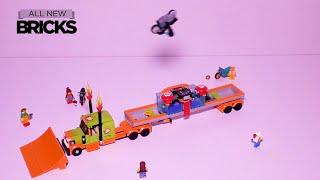 Lego City stuntz 60294 показать скорость грузовиков построить с трюками