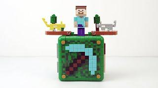 механизм LEGO Minecraft Box Brick Set Unbox & Build | игрушечный кирпич