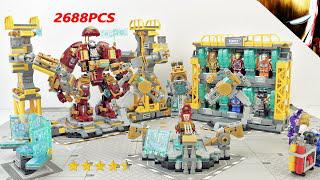 Lego Marvel супергерой hulkbuster большой железный человек оружейный кирпич устанавливает разборку и построить из Ly