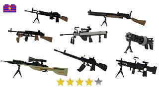 樂高迷你槍支收藏拆箱和製造8件武器