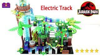 恐龍公園電動軌道磚套裝拆箱及建造