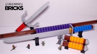 樂高青少年變種忍者烏龜真人大小武器，由Bricker構建