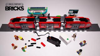 樂高城市60423市中心有軌電車和具有電力功能的車站快速建成