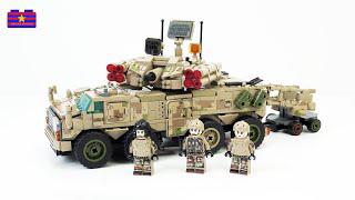 樂高軍事：火炮防空車磚塊套裝拆箱和建造