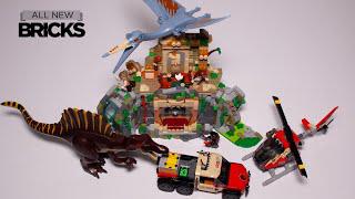 樂高侏羅紀世界重生76976棘龍& quetzalcoatlus空中任務速度建設
